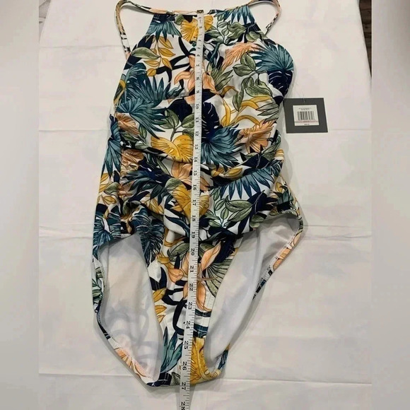 ELLEN Tracy One Piece Tummy Control Swimsuit Size 12 - Picture 1 of 5